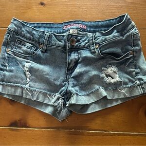 Refuge Distressed Denim Shorts - Size 0